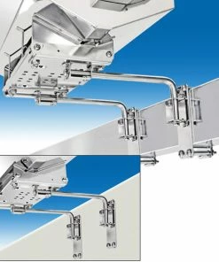 Dual Extended Square/Flat or Side, Bulkhead Rail Mount for Magma Rectangular Gas Grills