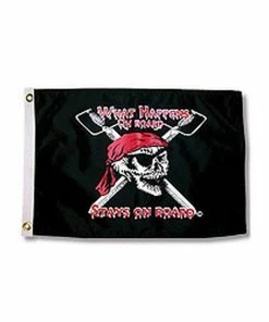 TAYLOR MADE What Happens on Board Stays on Board Pirate Flag -OUTDOOR LIVING Store 11027851