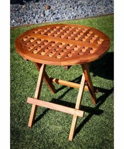 SEATEAK Folding Deck Table -OUTDOOR LIVING Store 12438636 3 1500