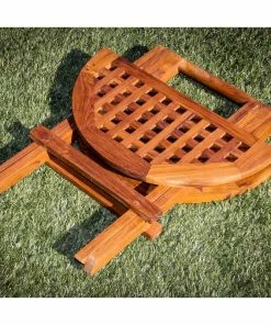 SEATEAK Folding Deck Table -OUTDOOR LIVING Store 12438636 4 1500