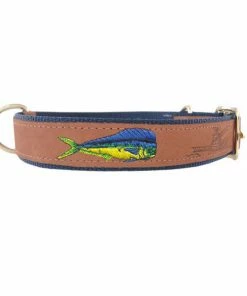 ZEPPELIN Dolphinfish Embroidered Dog Collar