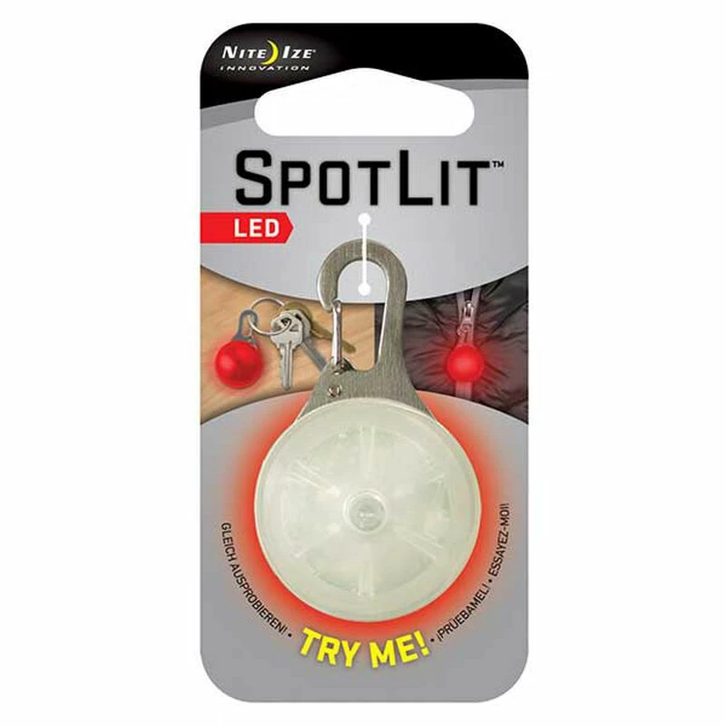 NITE IZE SpotLit LED Carabiner Light, Red 2 NITE IZE SpotLit LED Carabiner Light, Red
