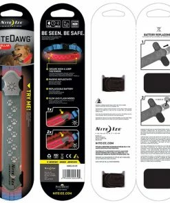 NITE IZE Nite Dawg LED Collar Cover, Grey