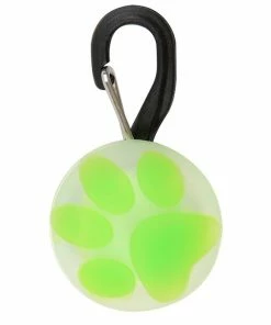 NITE IZE PetLit LED Collar Light, Lime Paw