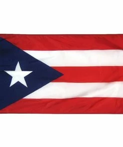 ANNIN FLAGMAKERS 12" x 18" Puerto Rico Courtesy Flag