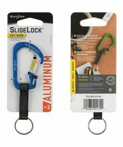 NITE IZE SlideLock® KeyRing Aluminum - Blue -OUTDOOR LIVING Store 19273549 4 1500.30112018030036
