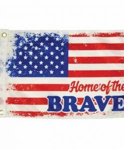 TAYLOR MADE Home of the Brave Flag, 12" x 18"