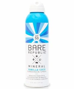 BARE REPUBLIC Mineral SPF 50 Vanilla-Coco Sunscreen Spray, 6oz.