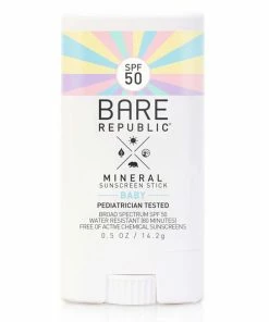 BARE REPUBLIC Mineral SPF 50 Baby Sunscreen Stick, .5oz.