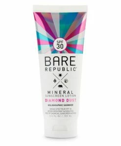 BARE REPUBLIC Mineral SPF 30 Holographic Shimmer Sunscreen Lotion - Diamond Dust, 3.4oz.