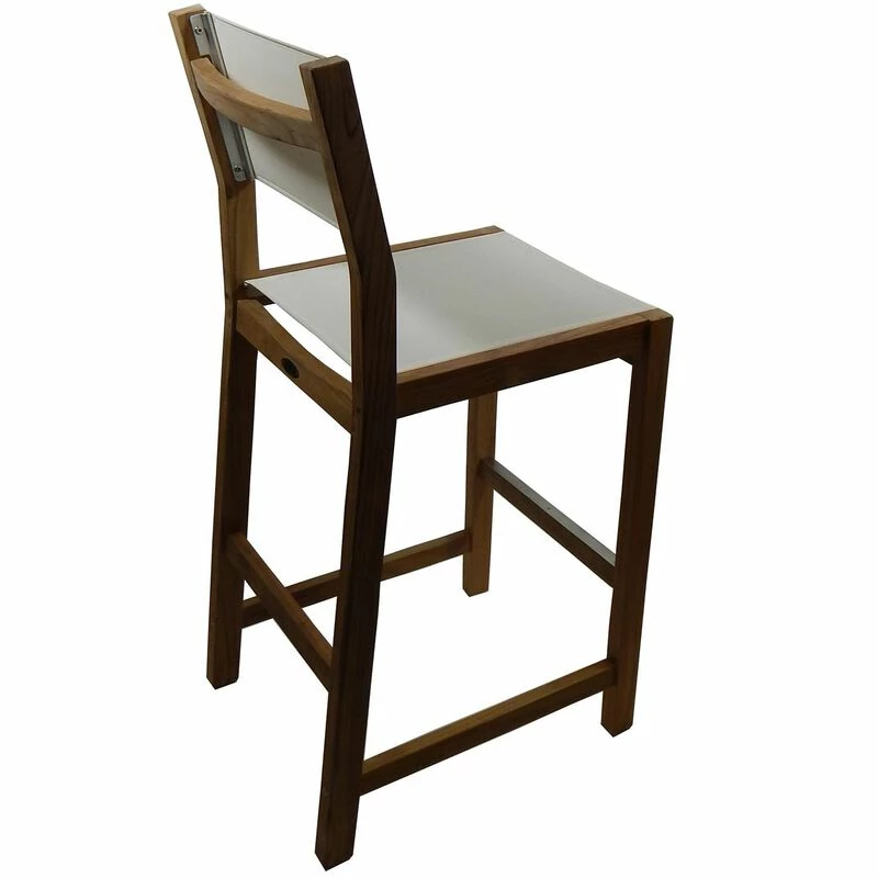 SEATEAK Dunes Bar Chair with White Durasling Fabric 4 SEATEAK Dunes Bar Chair with White Durasling Fabric - Image 2