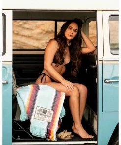 SENOR LOPEZ 75" x 58" Beach Blanket, Redondo Teal -OUTDOOR LIVING Store 20144655 3 1500.16112020083023