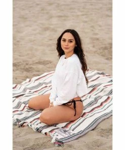 SENOR LOPEZ 75" x 58" Beach Blanket, Pechanga Blue -OUTDOOR LIVING Store 20233136 4 1500.11022021013008