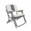 WEST MARINE Kingfish II Deck Chair, Gray Back, Powder-Coated Aluminum Frame -OUTDOOR LIVING Store 20234589 1500.21052021033002