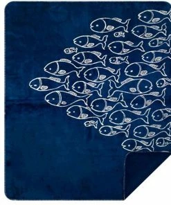 DENALI 60" x 72" Blue Fins Microplush Blanket