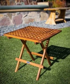 SEATEAK Teak Fold-Away Table -OUTDOOR LIVING Store 314948 4 1500