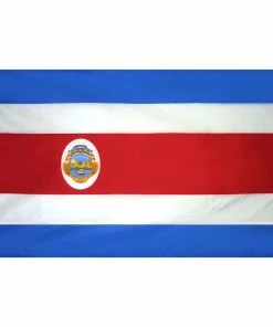 ANNIN FLAGMAKERS 12" x 18" Costa Rica Courtesy Flag