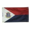 ANNIN FLAGMAKERS 12" x 18" St. Maarten Courtesy Flag -OUTDOOR LIVING Store 3841236 1500.24062021050124