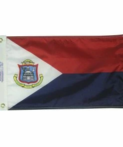 ANNIN FLAGMAKERS 12" x 18" St. Maarten Courtesy Flag