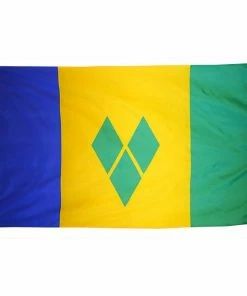 ANNIN FLAGMAKERS 12" x 18" St. Vincent Courtesy Flag