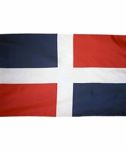 ANNIN FLAGMAKERS 12" x 18" Dominican Republic Courtesy Flag