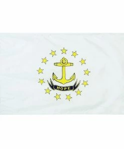 ANNIN FLAGMAKERS 12" x 18" Rhode Island State Flag