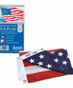 ANNIN FLAGMAKERS 24" x 36" Nylon American Flag