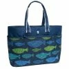 GECKOBRANDS Oversized Beach Tote -OUTDOOR LIVING Store P020482022 BLUE FISH